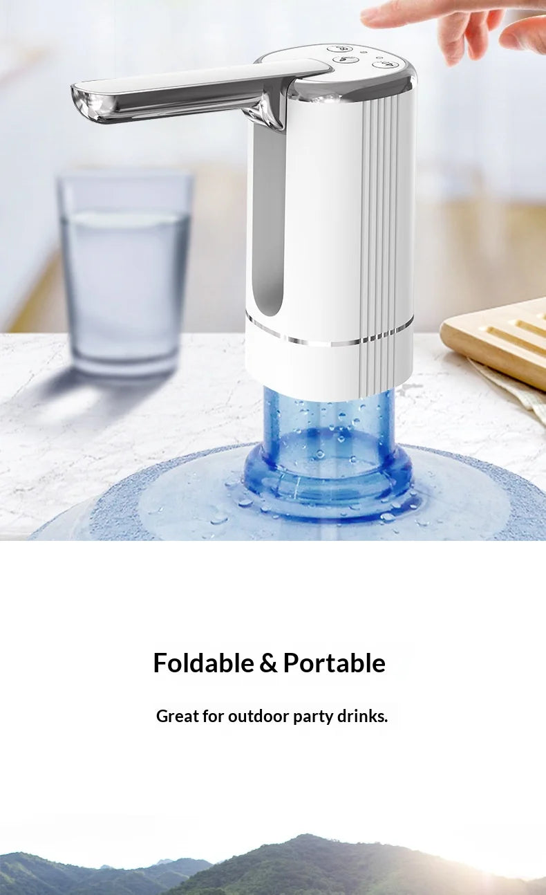 HOMEFISH Electric Household Folding Water Pump Bucket Automatic Water Dispenser Small Water Outlet for Home Use Beauty World Shop