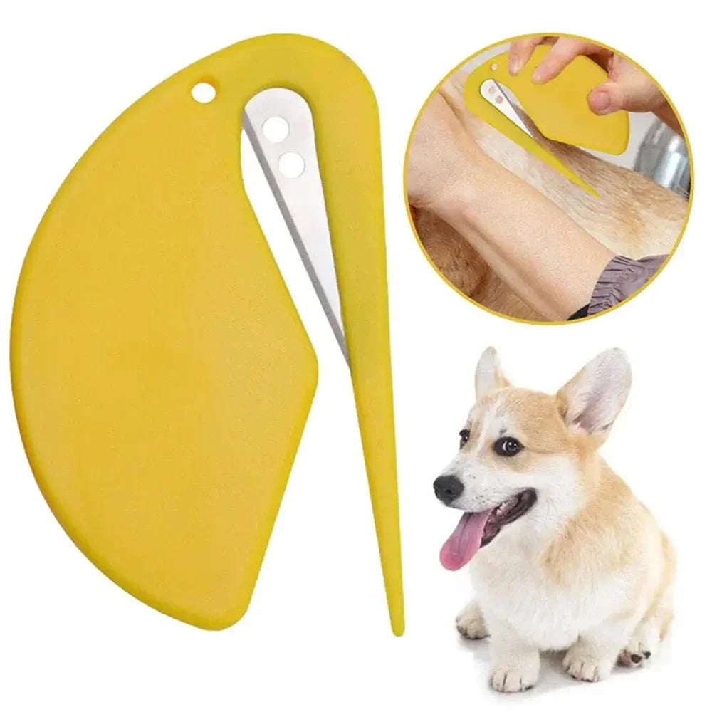 Multicolor Pet Knot Cutter Hair Remover Stainless Steel Painless Safe Grooming Brush for Dogs Cats Effective Shedding Comb Tool Beauty World Shop