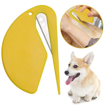 Multicolor Pet Knot Cutter Hair Remover Stainless Steel Painless Safe Grooming Brush for Dogs Cats Effective Shedding Comb Tool Beauty World Shop