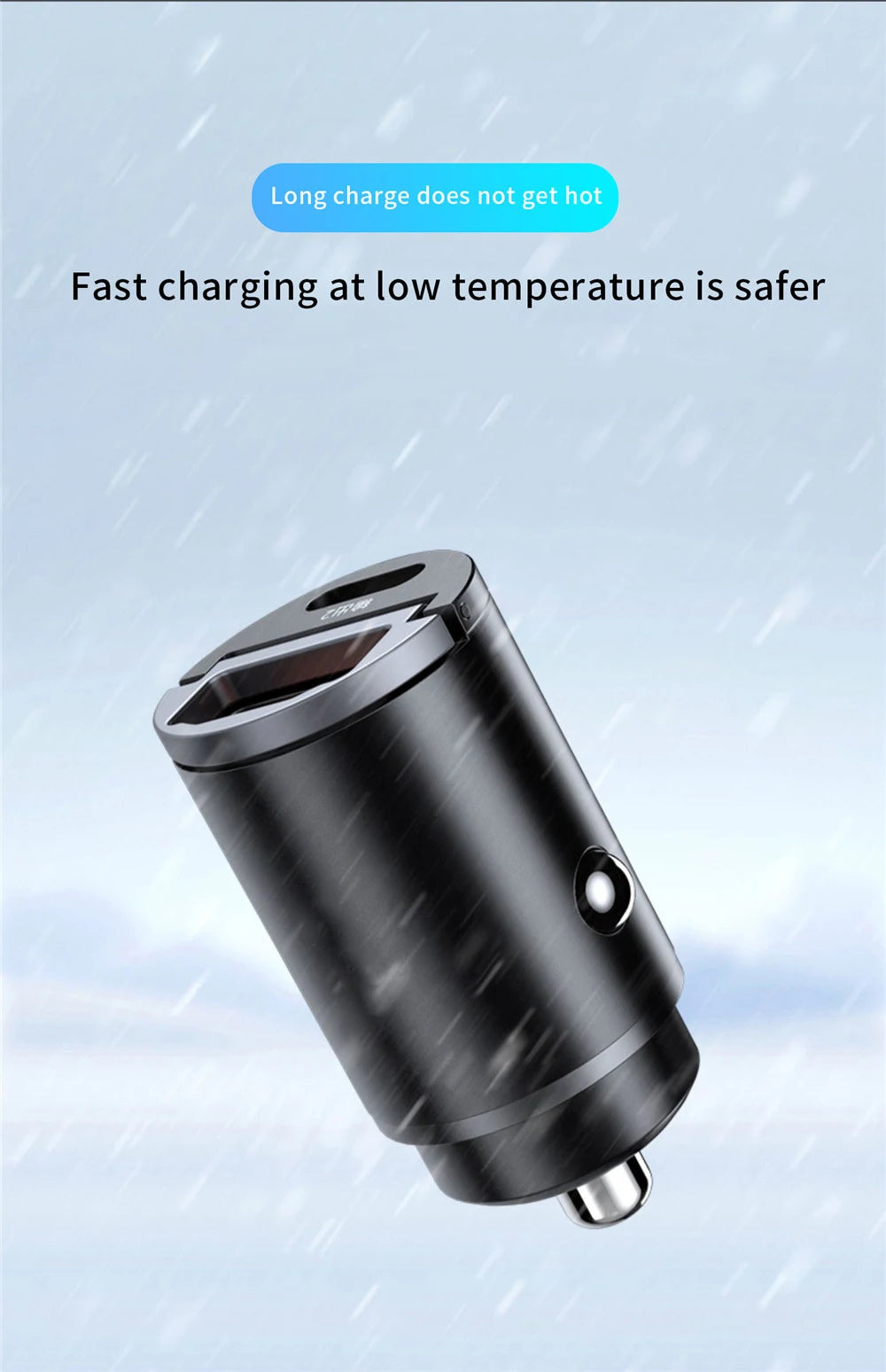 100W/200W QC3.0 PD Mini Car Charger 12-24V Lighter Fast Charging Car USB Type C Charger for Xiaomi Samsung Huawei iPhone Power Beauty World Shop