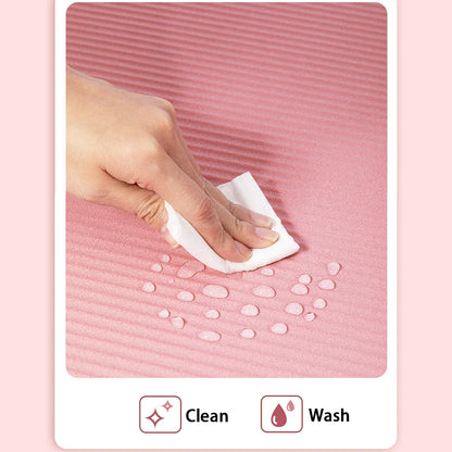 8mm NBR yoga mat anti slip thickened style for beginners, home yoga mat for sports, dance, fitness floor mat equipment Beauty World Shop