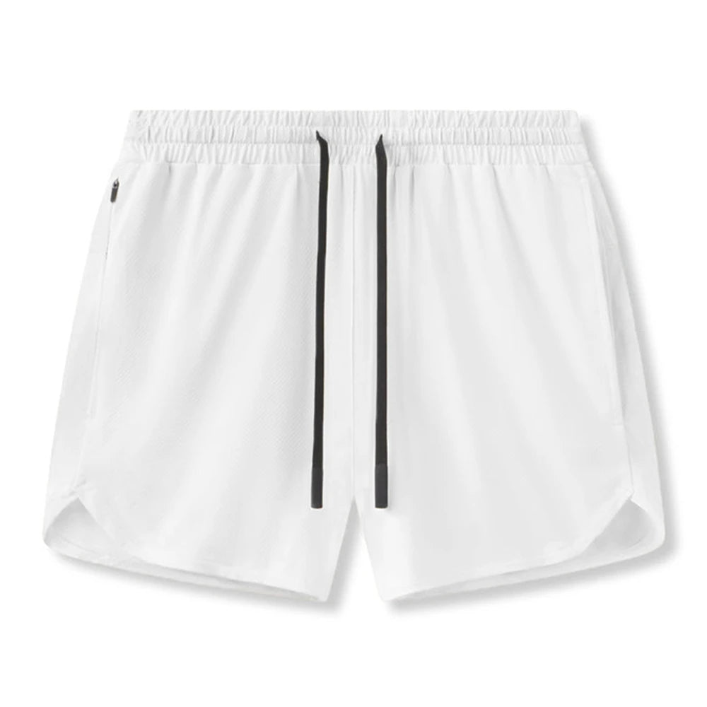 New Summer Men's Sports Shorts Quick Dry Breathable Beach Jogging Single Layer Breathable Shorts Training Basketball Apparel Gym