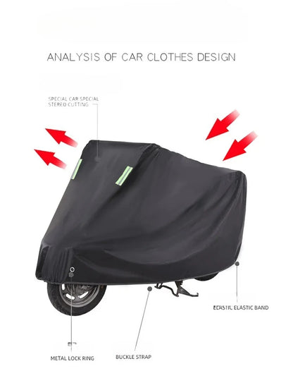Bike Cover for Motorcycle Waterproof Outdoor All Season with Night Reflective Lock Holes Sun protection Scooter Bicycle Cover Beauty World Shop