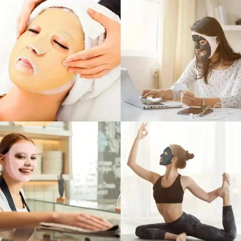 Silicone Mask Cover 3D Ear-type Anti-slip Anti-drop Fixed Mask, Auxiliary Moisturizing Mask Cover to Prevent Evaporation Tool Beauty World Shop