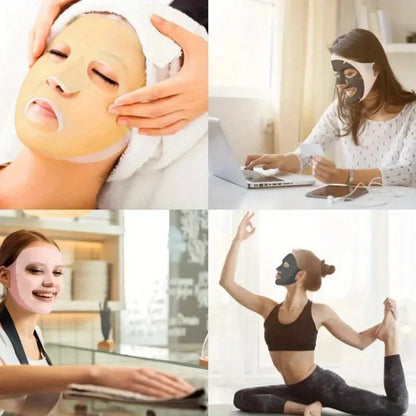 Silicone Mask Cover 3D Ear-type Anti-slip Anti-drop Fixed Mask, Auxiliary Moisturizing Mask Cover to Prevent Evaporation Tool Beauty World Shop