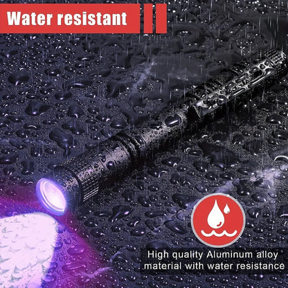 UV Flashlight 395nm Ultraviolet Torch With Pen Clip Portable AAA Batteries Used Violet Light Pet Urine Scorpion Detector UV Lamp Beauty World Shop