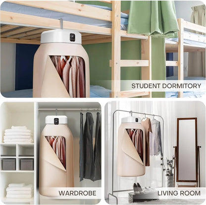 Portable Multifunctional Dryer Electric Clothes Dryer Low-noise Foldable Laundry Dryer Warm air Heating clothing and timing mode