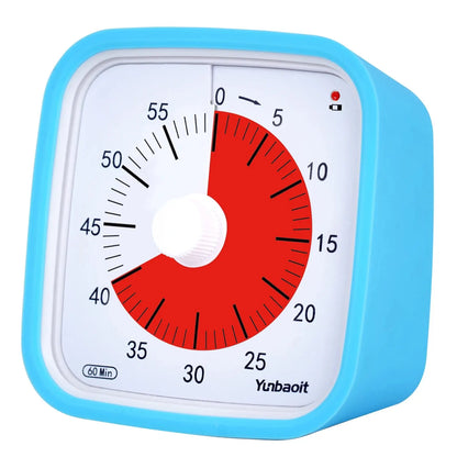 Yunbaoit VT01 Upgraded 60 Minute Visual Timer with Protective Case Silent Countdown Timer for Kids Beauty World Shop