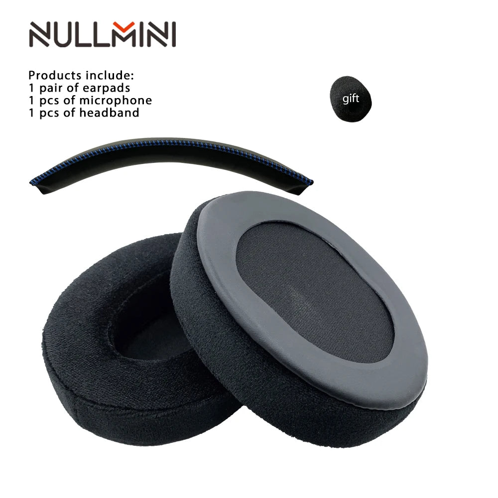 NullMini Replacement Earpads for HyperX Cloud 1/2, Alpha, Silver, Core, Revolver Headphones Headband Ear Cushion