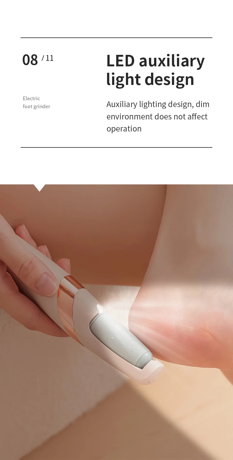 HOMEFISH Electric Foot Grinder Automatic Foot Callus Rubbing Pedicure Dead Skin Callus Remover for  Foot Beauty Machine Beauty World Shop
