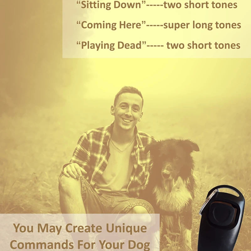 Professional Dog Whistle Training Effectively Stop Barking Hunting High-Frequency Pitch Recall-Dog Clicker Pet Obedience