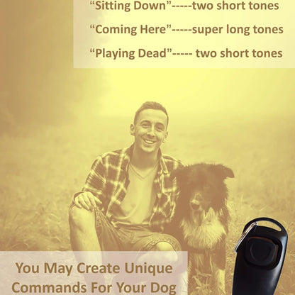 Professional Dog Whistle Training Effectively Stop Barking Hunting High-Frequency Pitch Recall-Dog Clicker Pet Obedience
