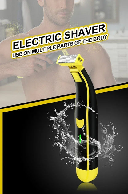 XMSJ Electric Shaver Wet and Dry Razor Double-sided Blade USB Rechargeable Portable Travel T-Shaped Hair Beard Trimmer Beauty World Shop