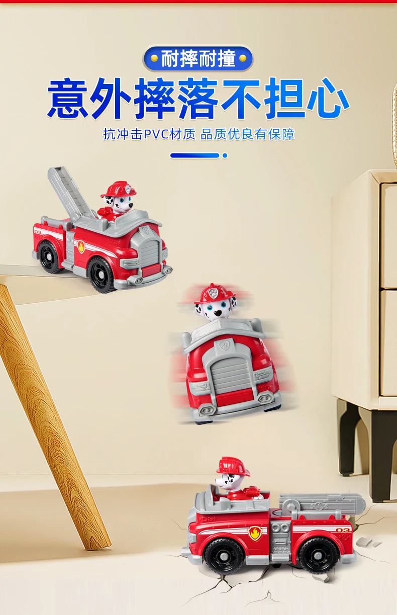 New Original PAW PATROL Vehicle Car Ryder Tracker Everest Chase Rex Skye Rocky Marshall Zuma Action Figure Toy Kid Birthday Gift Beauty World Shop