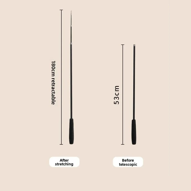 Extended telescopic cat stick Cat Toys 1.8m Scratch Resistant Pet Accessories Telescopic Fishing Rod with Feather for Active Cat