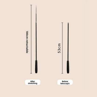 Extended telescopic cat stick Cat Toys 1.8m Scratch Resistant Pet Accessories Telescopic Fishing Rod with Feather for Active Cat