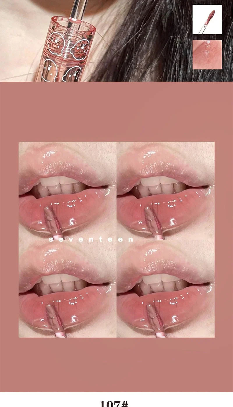 Cappuvini Baby Bottle Lip Gloss — Hydrating Mirror Finish, Glass-Effect Lip Gloss for Jelly-Like Lips, Beauty Trend Shop