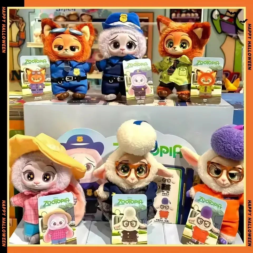 Disney Zootopia Blind Box Nick Judy Vinyl Doll Trendy Surprise Toy Cute Backpack Pendant Children's Birthday Gift Beauty World Shop