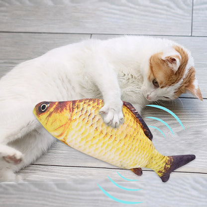 Cat Toys Fish USB Charger Fish Interactive Electric Floppy Fish Cat Toy Realistic Pet Cats Chew Bite Toys Pet Supplies Cats Dog Beauty World Shop