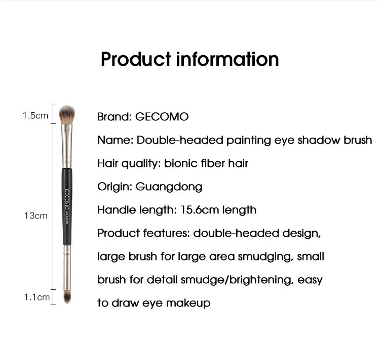 Double-headed painting eyeshadow brush novice makeup brush soft hair does not eat powder natural dizzy dye easy makeup Beauty Trend Shop