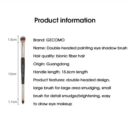 Double-headed painting eyeshadow brush novice makeup brush soft hair does not eat powder natural dizzy dye easy makeup Beauty Trend Shop