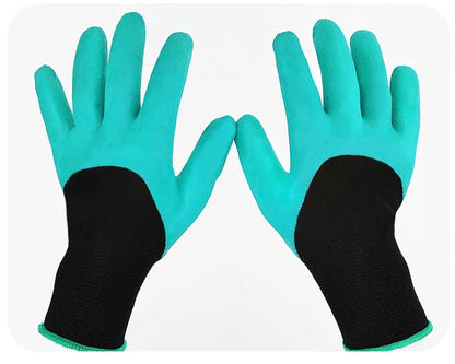 Horticultural Gloves with Claws Digging Gloves Garden Vegetable Flower Garden Planting Stab Resistant Protective Latex Gloves Beauty World Shop