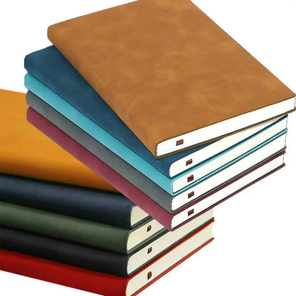 A5 A6 Sheepin Notebook Leather Office Journal Diary Notepad Stationery Student Class Lined NoteBook 160 Pages/240 Pages Beauty World Shop