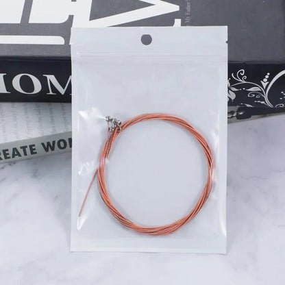 1 SET 6 Pieces Copper Guitar Strings 1-6 for Classical Classic Steel Wire Classic Acoustic Folk Guitar Parts Accessories Beauty World Shop