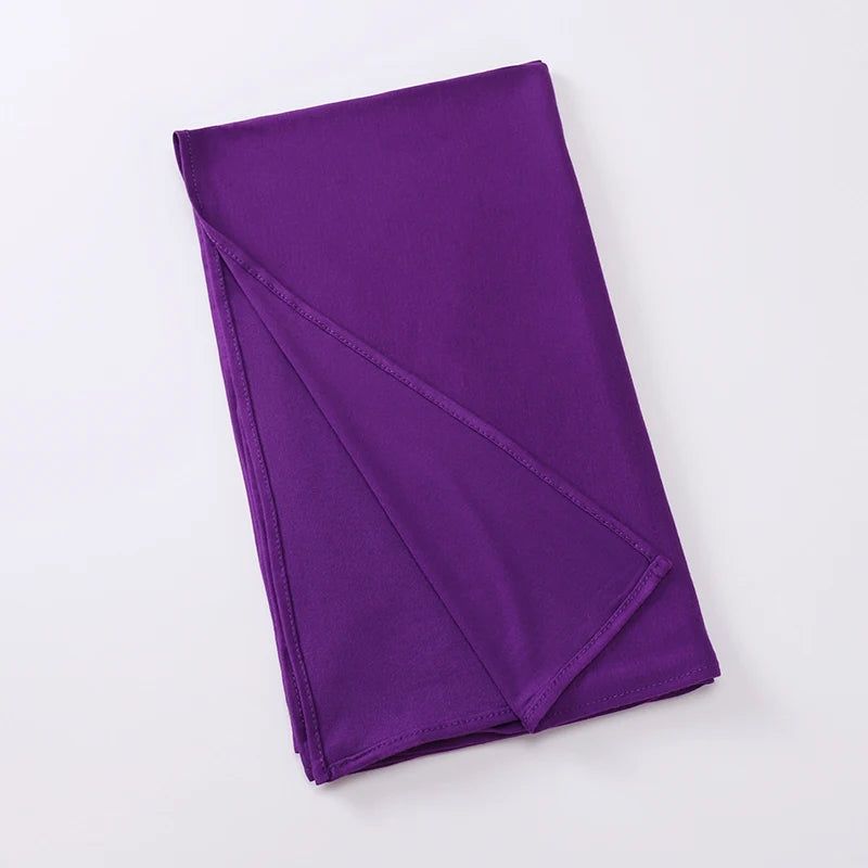 Premium Jersey Instant Hijab Good Stitch Stretchy Jersey Scarf Malaysia Wraps Plain Muslim Turban Headband Shawls Supplier Beauty World Shop