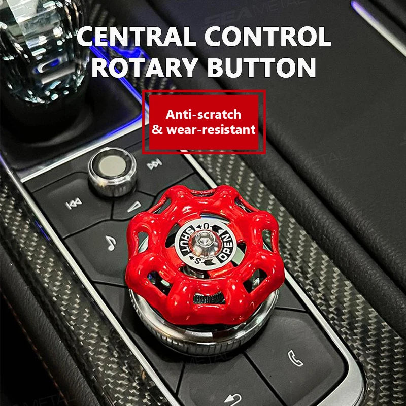 BLALION Fun Car Center Control 3D Valve Decoration Auto Interior Shift Knob Cover Air Conditioner Button Valve Switch Sticker Beauty World Shop