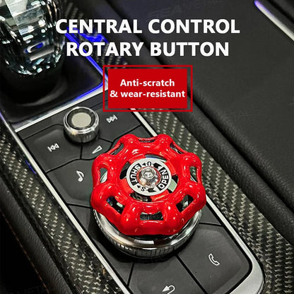 BLALION Fun Car Center Control 3D Valve Decoration Auto Interior Shift Knob Cover Air Conditioner Button Valve Switch Sticker Beauty World Shop