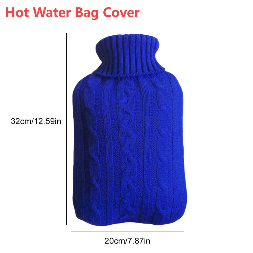 2L Hot Water Bottle Cover Rubber Hot Water Bags Winter Plush Hand & Feet Warmer Explosion-Proof Water Bottle Cover For Hot Water Beauty World Shop