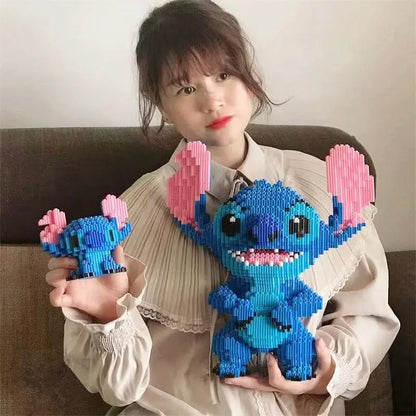 Herocross Disney Building Block Stitch Giant Stitzer Assembly Toy Children's Birthday Gift Puzzle Desktop Decoration Beauty World Shop