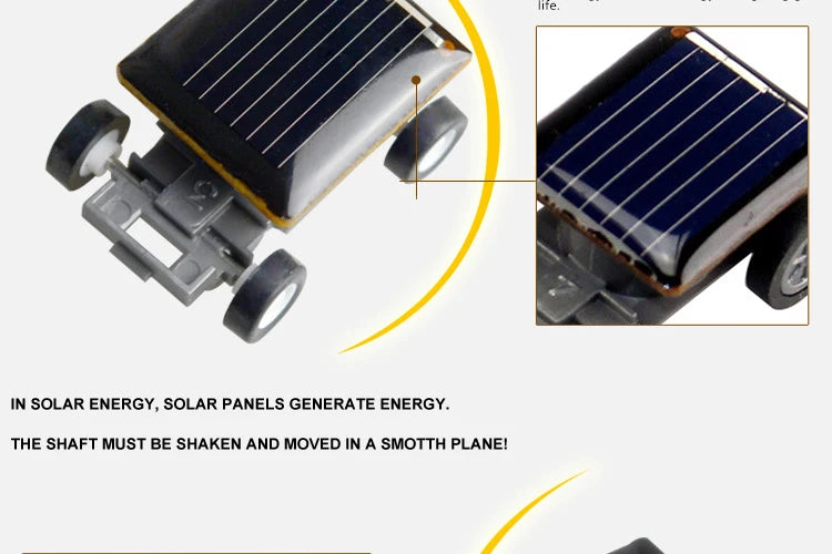 Solar Power Mini Sports Car Smaller Solar Power Project Car Mini Toy Car Educational Gadget Kids Gift Funny Racer Beauty World Shop