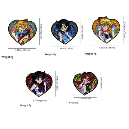 Manga Enamel Pin Anime Characters Badges on Backpack Brooches for Women Men Lapel Pins Cosplay Accessories Toys Gifts Beauty World Shop