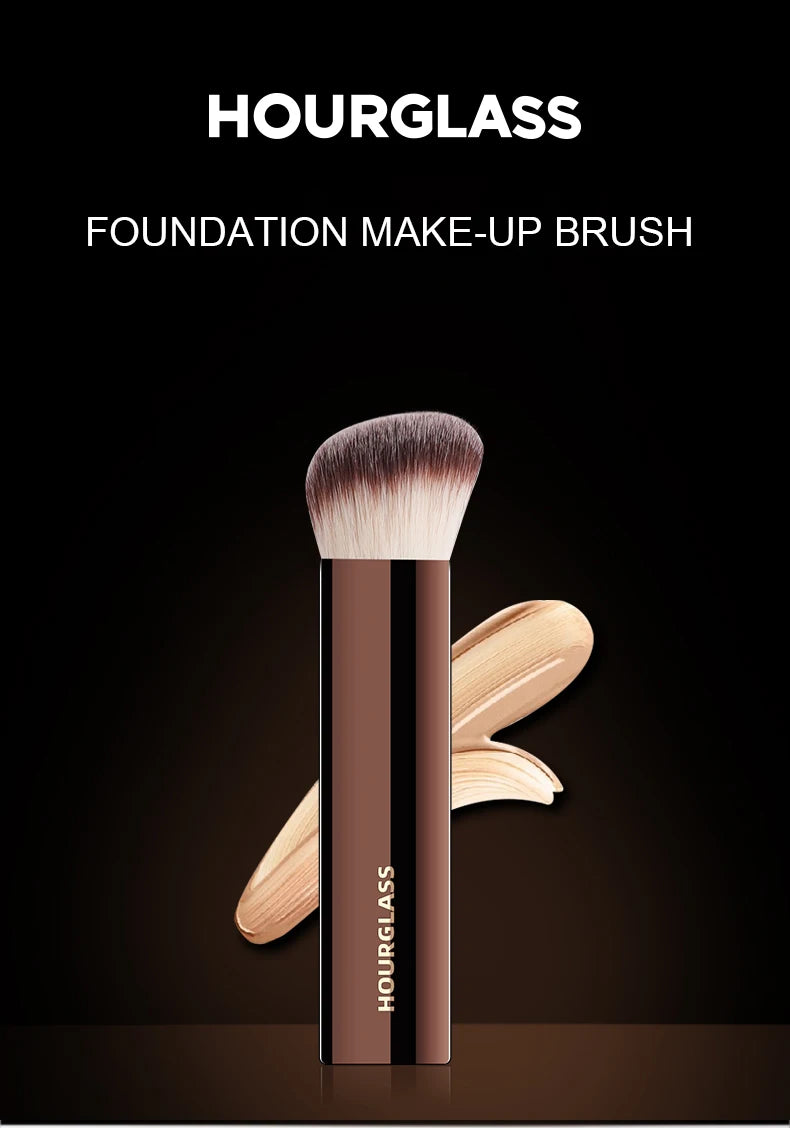 Hourglass Makeup Brush- No.20 Vanish Seamless Finish Foundation Brush Soft Fiber Hair Fashion Design Single Face Brush Beauty World Shop
