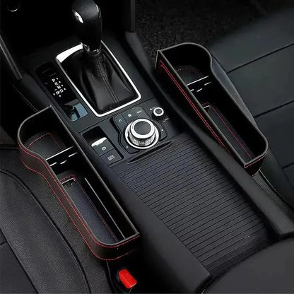 Car seat gap storage box, universal seat gap pocket organizer, fits mobile phone, keys, and cards Beauty World Shop
