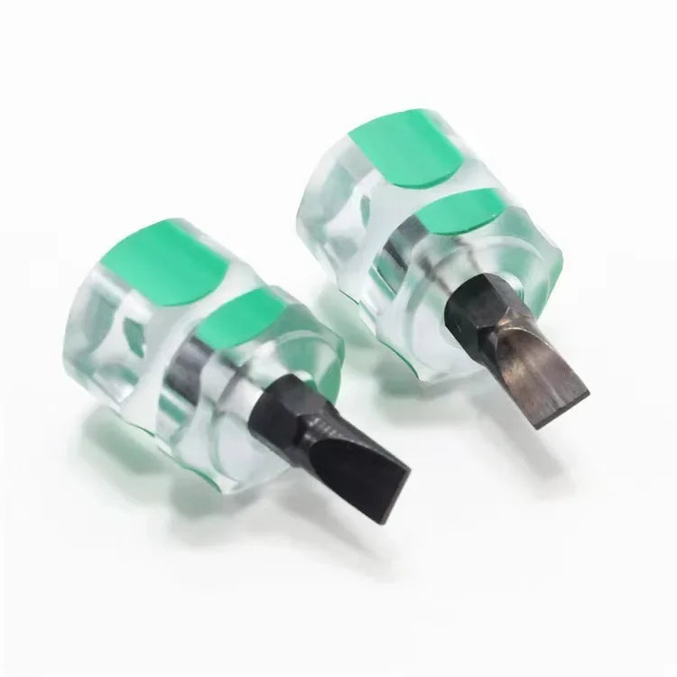 Screwdriver Kit Set Mini Small Portable Radish Head Screw Driver Transparent Handle Repair Hand Tools Precision Car Repair Beauty Trend Shop