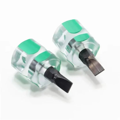 Screwdriver Kit Set Mini Small Portable Radish Head Screw Driver Transparent Handle Repair Hand Tools Precision Car Repair Beauty Trend Shop
