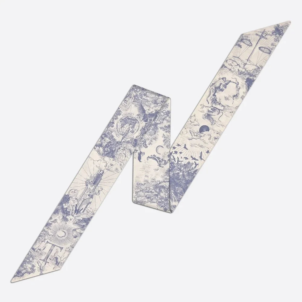 26 Letters Tarot Constellation Bag Scarf Twill Silk Scarves Women New Neckerchief Hair Headbands Beauty World Shop