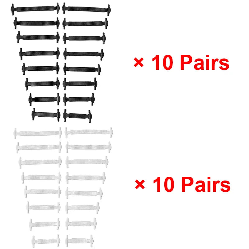 16pcs/lot Silicone Shoelaces No Tie Shoelaces 12 colors Elastic Lace Shoelace Creative Lazy Silicone Laces Rubber Lace Beauty World Shop
