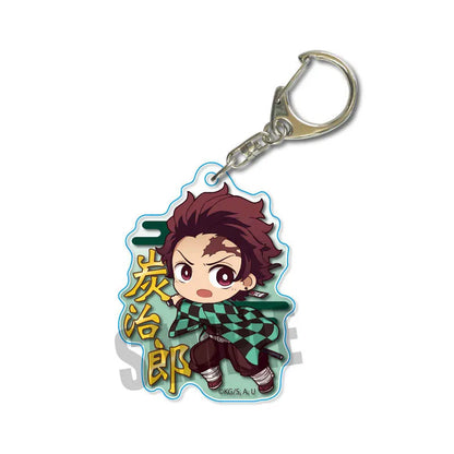 Demon Slayer doll toy Kimetsu No Yaiba Blade of Ghost Keychain Acrylic Pendant Car Key Chain Fans kids Xmas Gift Anime Jewelry Beauty World Shop