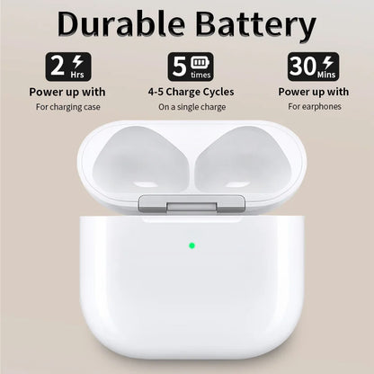 Replacement Charging Case for AirPods 4 - Compatible with Original Earbuds, Functions Like Genuine Case, For Authentic AirPods 4