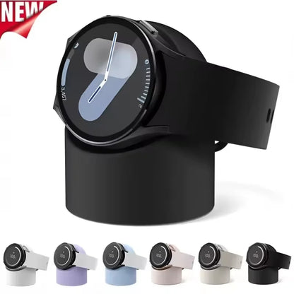 Compatible with Samsung Galaxy Watch 7 6 5 Charger Stand 40 44 46mm Galaxy Watch 5Pro Charger silicone Stand Charging base Beauty World Shop