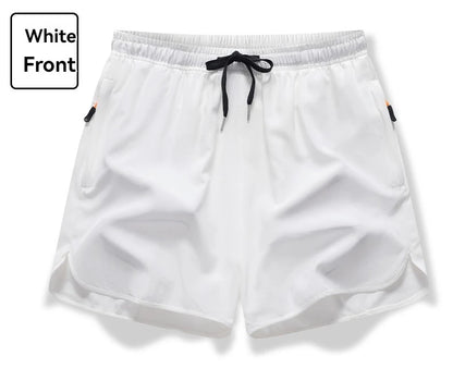 New Men's Sports Casual 3/4 Shorts With Ice Silk Lightweight Sweat-absorbing Outdoor Quick Drying Running Fitness Loose Pants