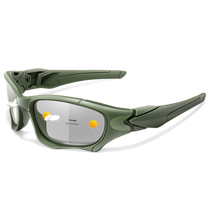 Photochromic Cycling Sunglasses Men Outdoor Sports Tactical Camouflage Goggles Vintage Driving Riding Fishing Windproof Beauty World Shop
