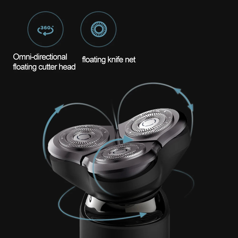 MIJIA S500 Electric Shaver Dry Wet Shaving Triple Blade Trimmer Beard Floating Head Men's Shaver Electric Razors Machine Beauty World Shop