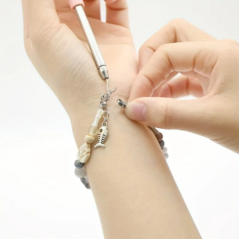 Help Wear Bracelet Tool Partner Jewelry Helper Fastening Aid Quickly Unfasten Hooking Equipment Pliers Clasps Ties Zipper Craft Beauty World Shop
