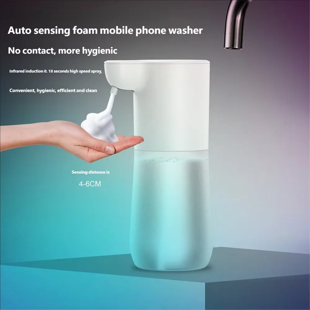 HOMEFISH Smart Sensor Automatic Soap Dispenser 350ml USB Charging Contactless Soap Foam Dispenser Hand Sanitizer Machine Beauty World Shop