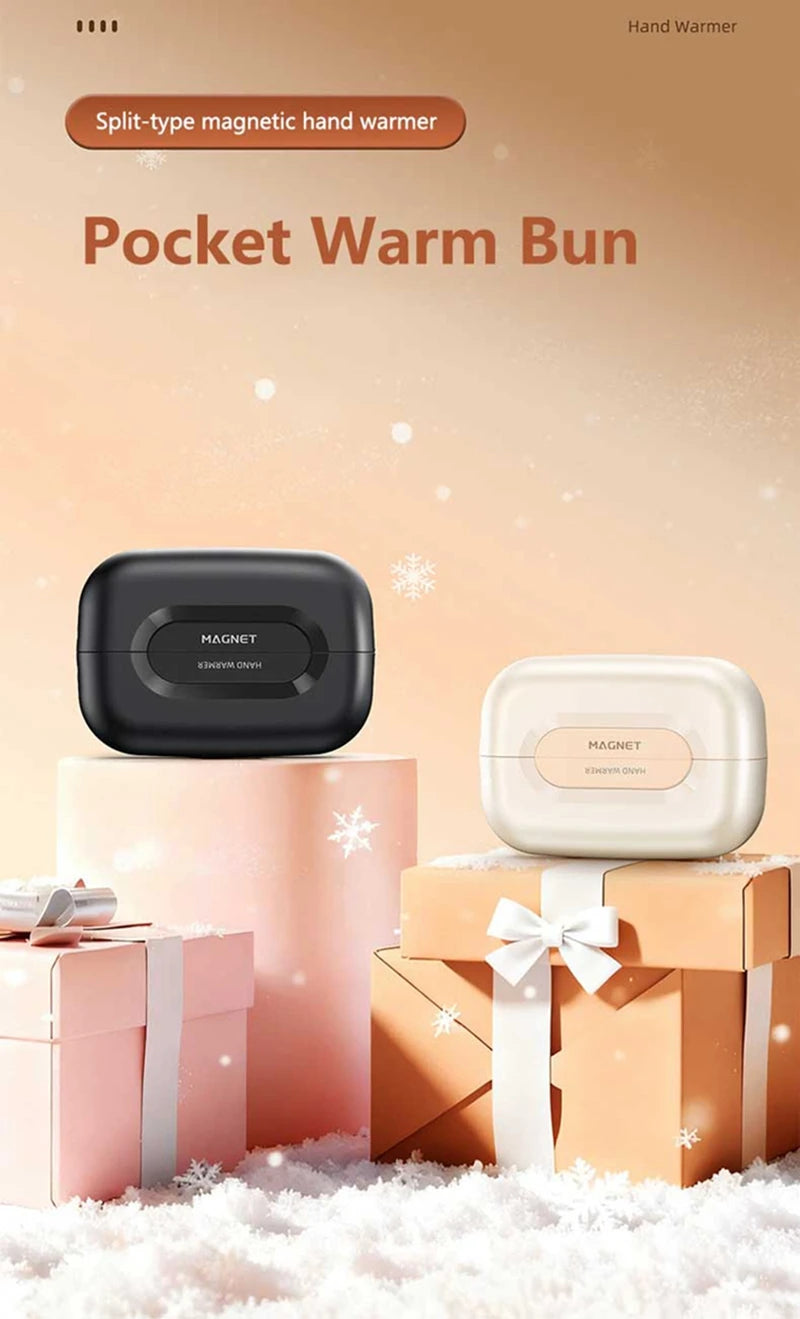 2-in-1 Magnetic Hand Warmer 60000mAh Fast charging Digital Display Mini Portable USB Rechargeable Pocket Heater 2026 Beauty World Shop